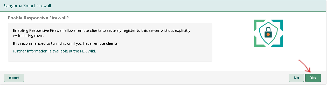 Enable responsive firewall