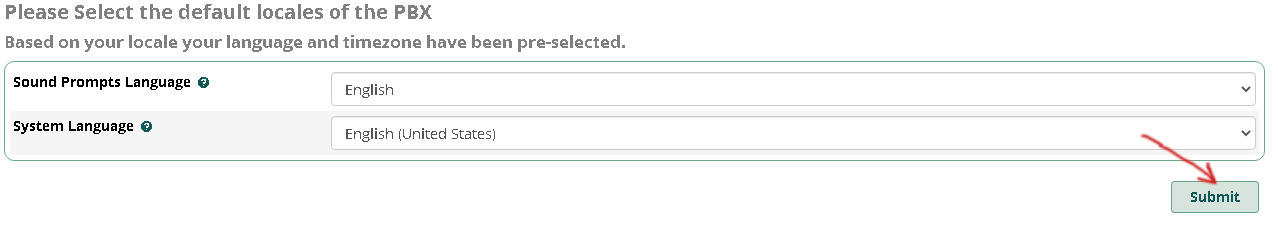 Select system language