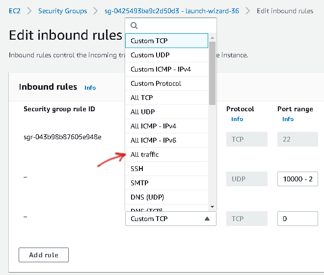 Select All traffic